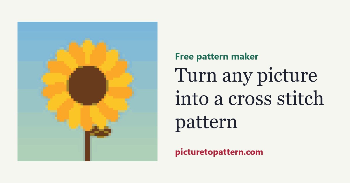 House Number Patterns Cross Stitch Pattern Maker: Turn Any Picture Into a Pattern (Free)
